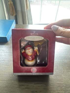 1998 Hallmark Keepsake Collegiate Collection Florida State Seminoles Snowman Orn